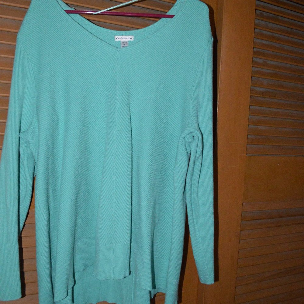 Croft & Barrow Teal Winter Sweater 2X